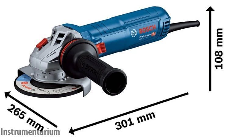 Профессиональная болгарка Bosch GWS 12-125 S: 1200Вт, диск 125мм, с регулировкой оборотов 06013A6020 фото