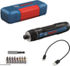 Аккумуляторная электроотвертка Bosch Professional GO 3 в кейсе с набором насадок 06019H2201 фото 1