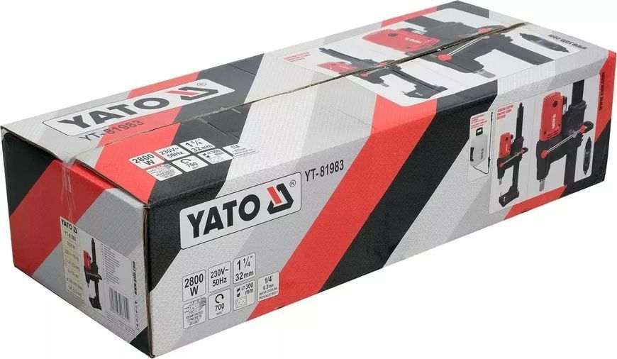 Потужна установка алмазного буріння YATO YT-81983 : 2800 Вт, діаметр свердла 30 см, сверління мокре/сухе YT-81983 фото