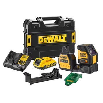 Профессиональный уровень лазерный линейный DeWALT DCE088D1G18 : с АКБ, 30м, 2 лучи зеленые DCE088D1G18 фото