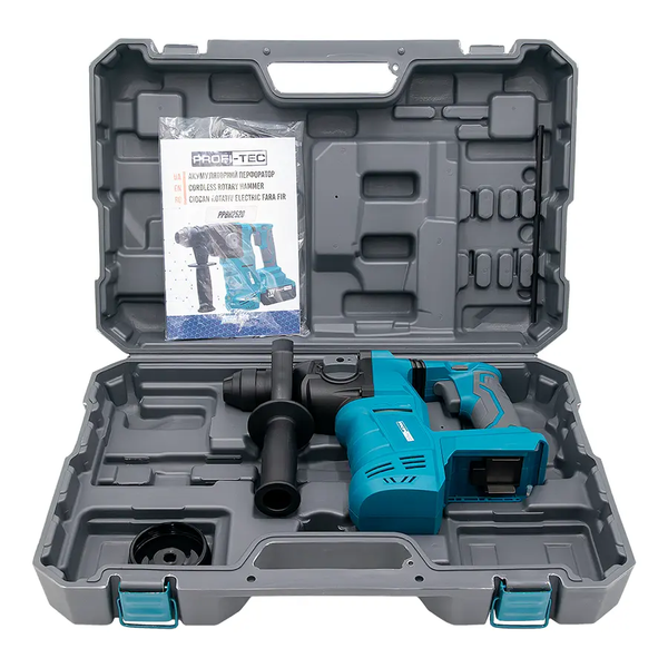 Акумуляторний перфоратор PROFI-TEC PPBH2520 POWERLine (2,5 Дж, SDS-Plus, безщітковий) 007133 фото