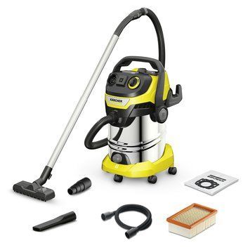 Профессиональный пылесос Karcher WD 6 P S V-30/6/22/T : 1300Вт, бак 30л, уборка сухая/влажная 1.628-360.0 фото
