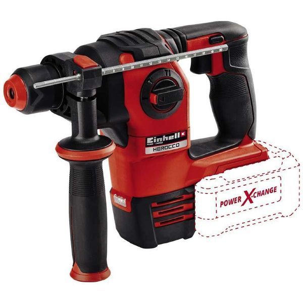 Мощный бочковый перфоратор Einhell HEROCCO-Solo New: 18V (акум 2.5 ампера и зарядка) 4513900, 4512097 фото