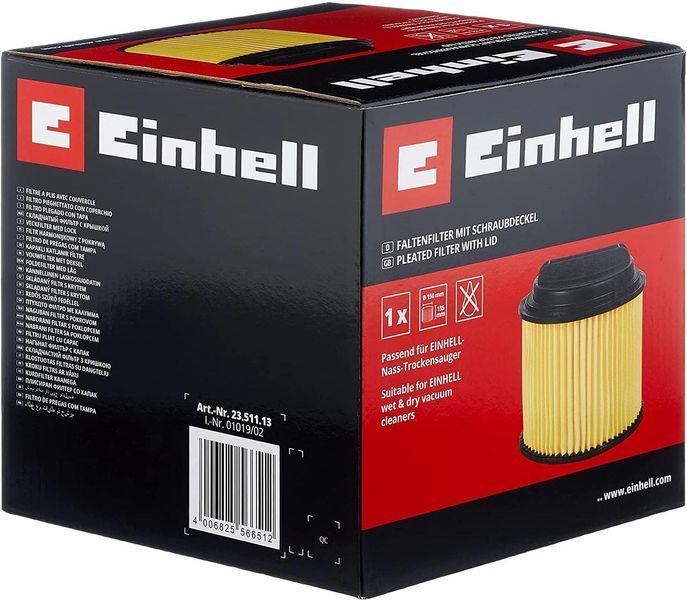 Фильтр гофрированный к строительному порохотягу 20-30л Einhell (2351113) 2351113 фото