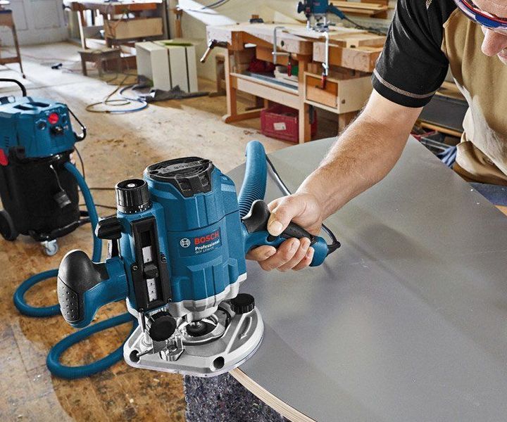 Профессиональный фрезер Bosch Professional GOF 1250 CE : 1250 Вт, патрон 6-8 мм, 24000 об/мин 0601626000 фото