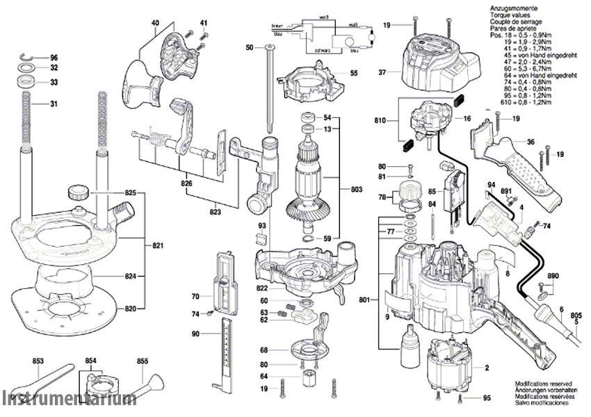 Профессиональный фрезер Bosch Professional GOF 1250 CE : 1250 Вт, патрон 6-8 мм, 24000 об/мин 0601626000 фото