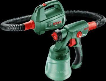 Професійний електричний фарборозпилювач Bosch PFS 2000 : 440 Вт, нанесення фарби 1.5 м&sup2; за 1 хв, контейнер 800 мл 0603207300 фото