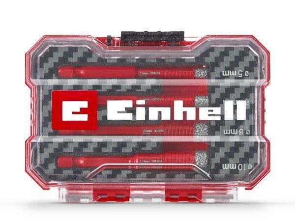 Набір трубчастих свердел по плитці 4 шт Einhell, XS-Case (500404) 500404 фото