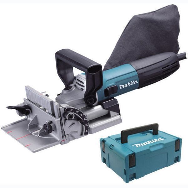 Профессиональный фрезер ламельный для шкантов и пазов MAKITA PJ7000J : 710 Вт фрезер для плоских разъемов PJ7000J фото