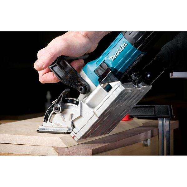 Профессиональный фрезер ламельный для шкантов и пазов MAKITA PJ7000J : 710 Вт фрезер для плоских разъемов PJ7000J фото