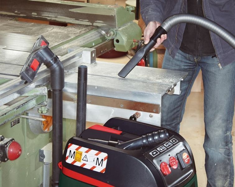 Профессиональный пылесос Metabo ASR 35 L ACP: 1400 Вт, 35 л, 248 мБар, 3660 л/мин, вес 16 кг 602057000 фото