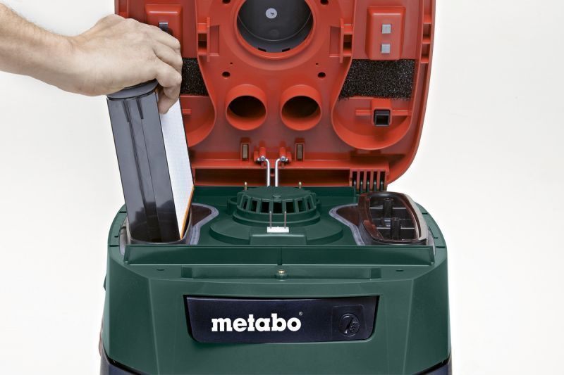 Профессиональный пылесос Metabo ASR 35 L ACP: 1400 Вт, 35 л, 248 мБар, 3660 л/мин, вес 16 кг 602057000 фото