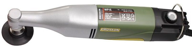 Мощная угловая полировальная машина WP/E Proxxon: 100 Вт, регулировка оборотов, 2500об/мин (28660) 28660 фото