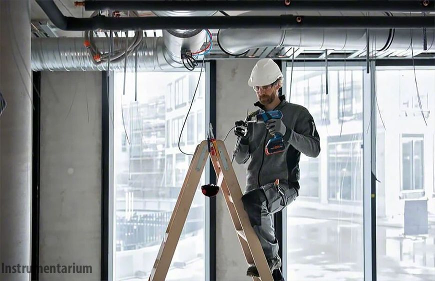 Профессиональный аккумуляторный технический фен Bosch Professional GHG 18V-50: без АКБ,2 насадки, 300&deg;С/500&deg;С 06012A6500 фото