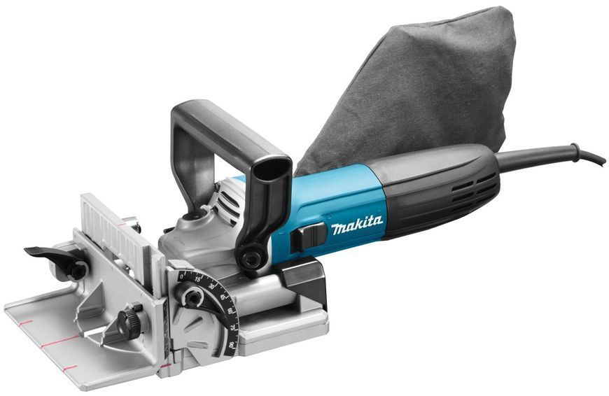 Профессиональный фрезер ламельный для шкантов и пазов MAKITA PJ7000J : 710 Вт фрезер для плоских разъемов PJ7000J фото
