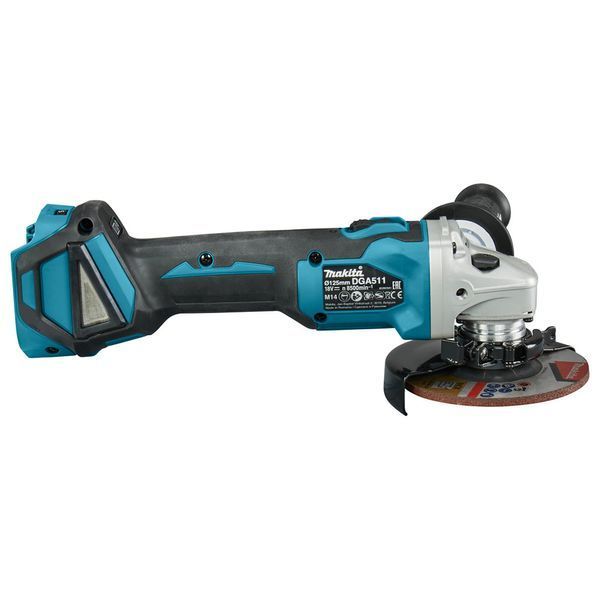 Аккумуляторная угловая шлифмашина (безщеточная болгарка) Makita DGA 511 Z : 18B (без АКБ) DGA 511 Z фото