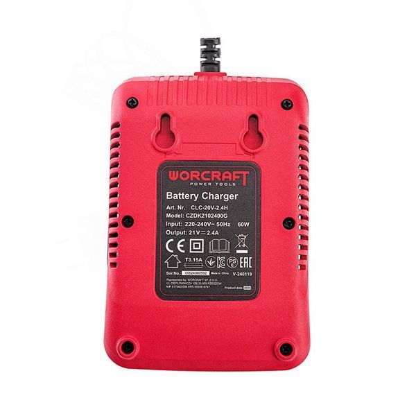 Зарядний пристрій WORCRAFT CLC-20V-2.4H 13175 фото