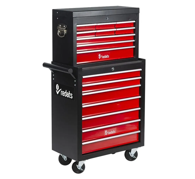 Двухуровневая модульная тележка REDATS COMPACT BLACK (30-07-58) без инструмента 30-07-58 фото