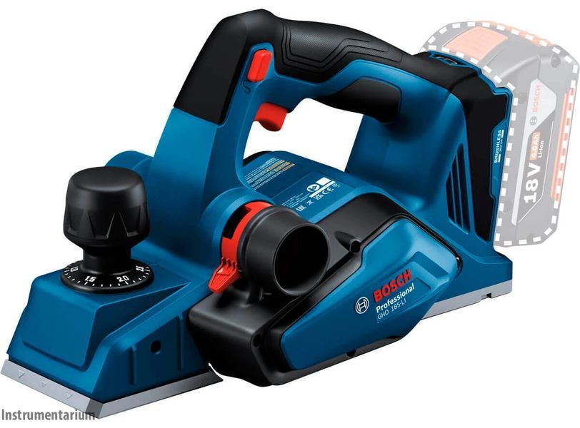 Потужний акумуляторний рубанок Bosch Professional GHO 185-LI : без АКБ, 14000 об/хв (06015B5021) 06015B5021 фото