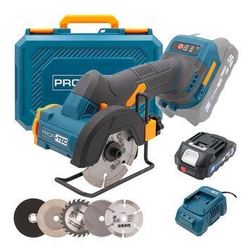 Аккумуляторная универсальная дисковая пила PROFI-TEC PWS390 UltraCore (1&times;Аккум. (2.5 Ач), зарядное) 007952 фото