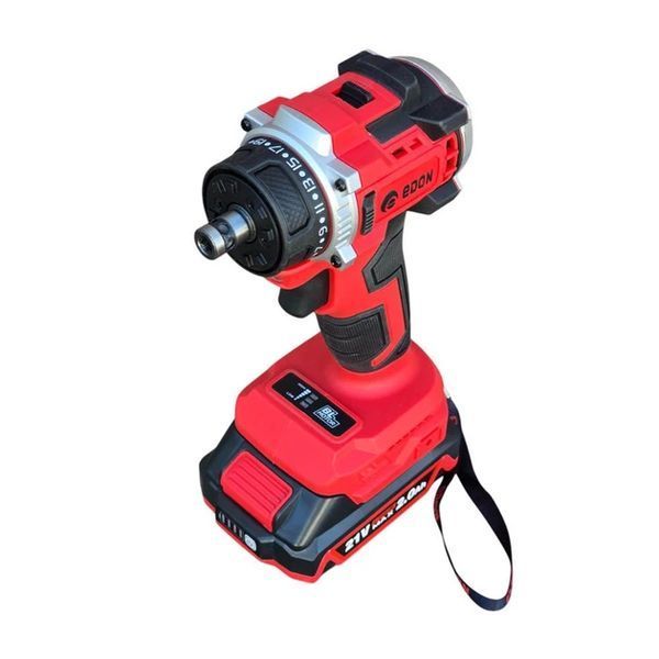 Шурупокрут акумуляторний EDON ED-21CUN BL (2акум.21В 2Аг/зарядний/кейс/кутовий адаптер) ED-21CUNBL фото