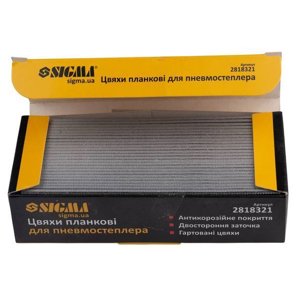 Гвозди планковые для пневмостеплера 32&times;1.25&times;1мм (5000шт) SIGMA (2818321) 2818321 фото