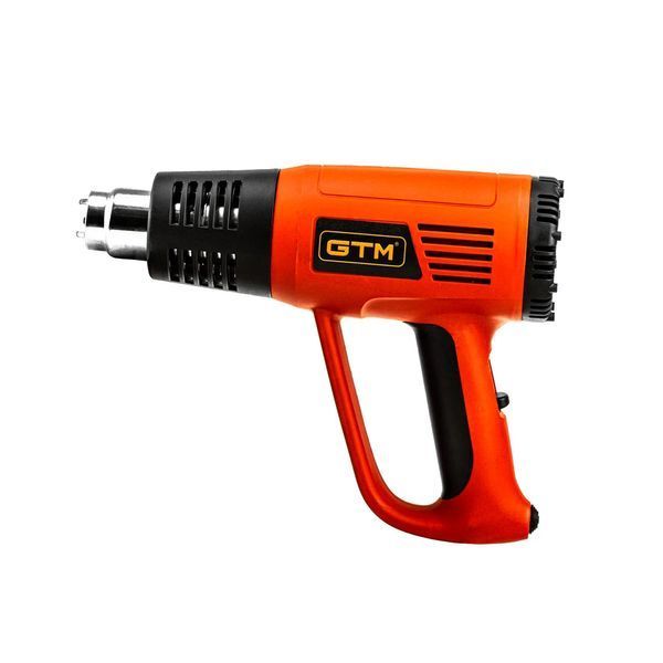 Професійний технічний фен (будівельний) GTM HG2000E : 2 кВт, 3 режима, 80&deg;C-600&deg;C, насадки 4шт 2720 фото