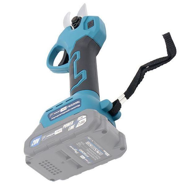 Аккумуляторный секатор PROFI-TEC PES20BL POWERLine: с АКБ 2шт-20V 2.0 Аh+ЗУ, диаметр реза 30/45 мм 005694 фото