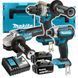 Професійний набір інструментів Makita DLX3155TJ (DDF486, DTD153, DGA504) : дриль-шуруповерт, ударний гвинтоверт,болгарка DLX3155TJ фото 3