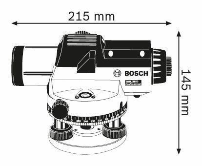 Рівень-нівелір оптичний Bosch GOL 26 D (0601068000): 360 градусів, до 100м, 26х зум 0601068000 фото