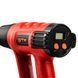 Профессиональный технический фен (строительный) GTM HG2000EM: 2 кВт, 2 режима, 50&deg;C-600&deg;C, насадки 4шт 2721 фото 2