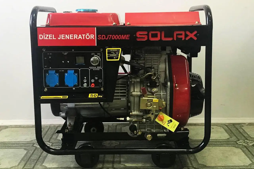 Дизельный генератор з електростартером на 5 кВт SOLAX SDJ7000ME (230 В) SDJ7000ME фото