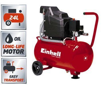 Масляный компрессор,воздушный 24л 1,5кВт 8бар Einhell TC-AC 190/24/8 (4007325) 4007325 фото