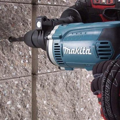 Профессиональная дрель электрическая ударная (электродриль) MAKITA HP1641K: 680 Вт, 1.5-13мм сверло HP1641K фото