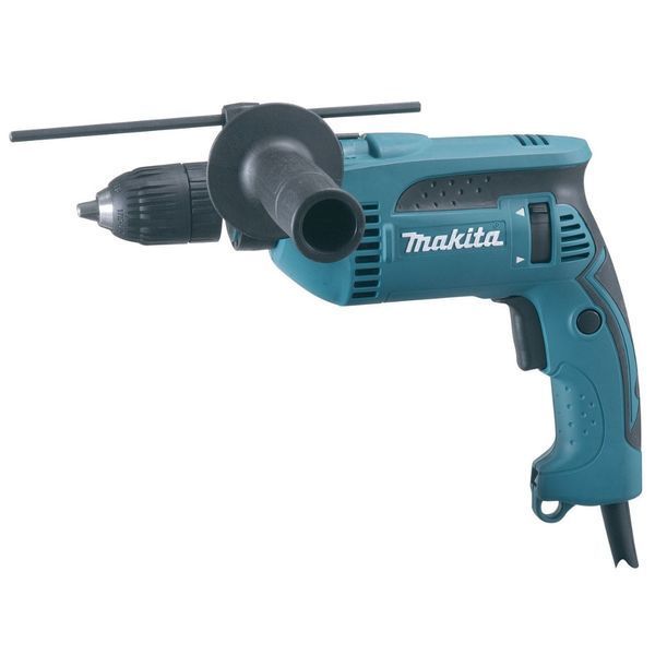 Профессиональная дрель электрическая ударная (электродриль) MAKITA HP1641K: 680 Вт, 1.5-13мм сверло HP1641K фото