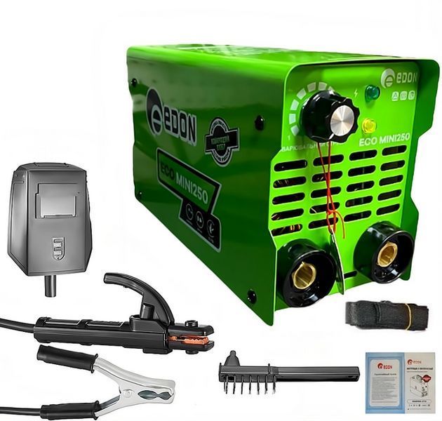 Мощный инверторный сварочный аппарат (сварка) EDON ECO MINI-250 : 3 кВт, ток 20-250 А ECO MINI-250 фото