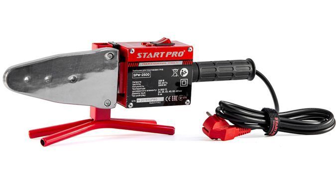Паяльник для пластикових труб START PRO SPW-2500: 2500Вт, 6 насадок, час нагріву 5 хв, вага 5.7 кг SPW-2500 фото