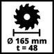 Ручна заглибна циркулярна пила Einhell TE-PS 165 New (4331300) 4331300 фото 7