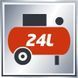 Масляный компрессор,воздушный 24л 1,5кВт 8бар Einhell TC-AC 190/24/8 (4007325) 4007325 фото 7