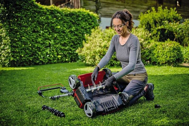 Мощный скарификатор электрический аэратор Einhell GE-SA 1435/1 : 1400 Вт, для газонов S=500 м&sup2; (3420690) 3420690 фото