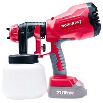Акумуляторний фарбопульт WORCRAFT CSG-S20LiA (13137) Ємність 1л,Форсунки 1,8 мм і 2,6 мм 13137 фото