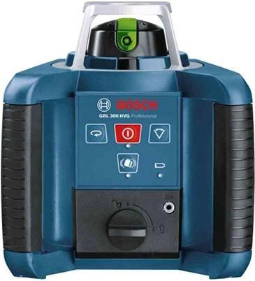 Профессиональный ротационный лазерный нивелир BOSCH GRL 300 HVG SET Professional: зеленый луч, кейс 0601061701 фото