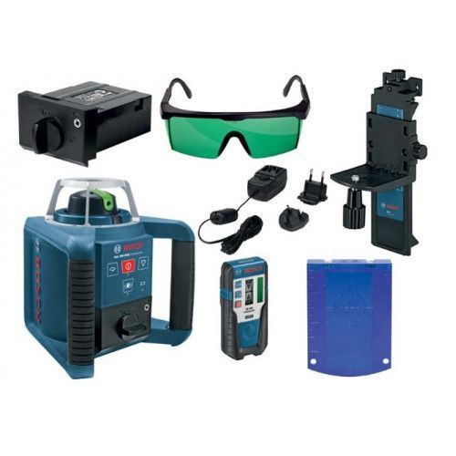 Профессиональный ротационный лазерный нивелир BOSCH GRL 300 HVG SET Professional: зеленый луч, кейс 0601061701 фото