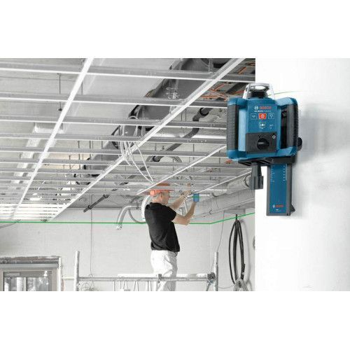 Профессиональный ротационный лазерный нивелир BOSCH GRL 300 HVG SET Professional: зеленый луч, кейс 0601061701 фото