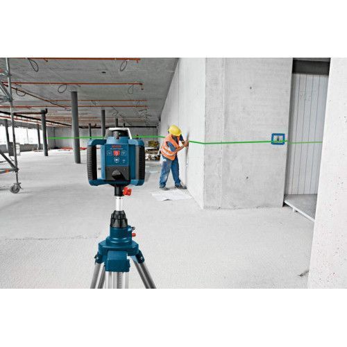 Профессиональный ротационный лазерный нивелир BOSCH GRL 300 HVG SET Professional: зеленый луч, кейс 0601061701 фото
