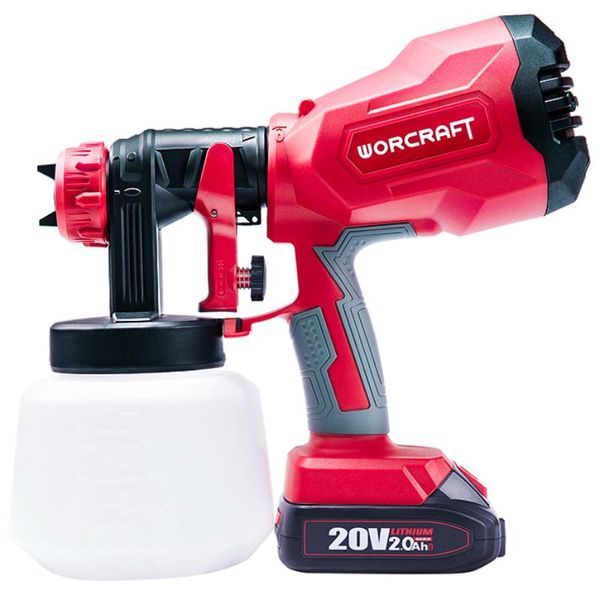 Акумуляторний фарбопульт WORCRAFT CSG-S20LiA (13137) Ємність 1л,Форсунки 1,8 мм і 2,6 мм 13137 фото