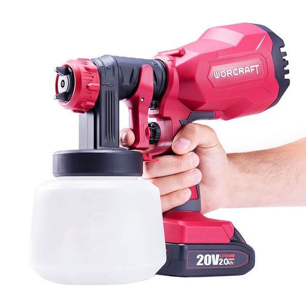 Акумуляторний фарбопульт WORCRAFT CSG-S20LiA (13137) Ємність 1л,Форсунки 1,8 мм і 2,6 мм 13137 фото