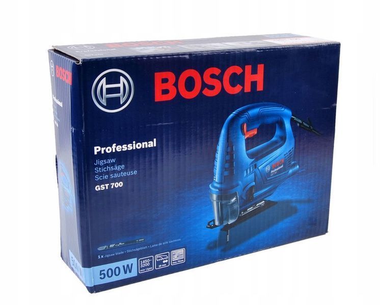 Лобзик электрический BOSCH GST 700 Professional 06012A7020: 500Вт, глубина реза 70 мм 06012A7020 фото