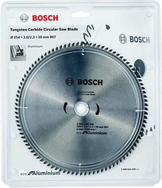 Диск пильный 254 х 30 (96Т) Bosch по алюминию (2608644395) 2608644395 фото