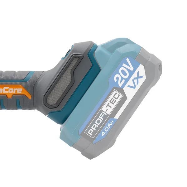 Аккумуляторная угловая шлифмашина PROFI-TEC PPGA203 UltraCore (20В 4а 2шт и зарядка) 007640 фото